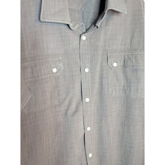 Born Men's Brown Button Cotton Bamboo Handcrafted Long Sleeve Shirt SZ XL - Picture 2 of 9